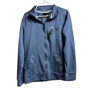 Spyder Active Knit Blue Full Zip Men's Jacket Medium